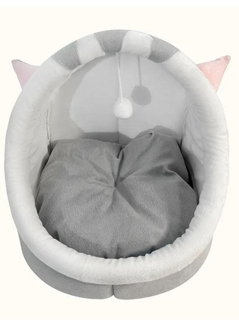 بيوت دافئة وجيدة التهوية للقطط والكلاب الصغيرة ولوازم الحيوانات الأليفة لجميع المواسم، منزل الحيوانات الأليفة العالمي - Image 2