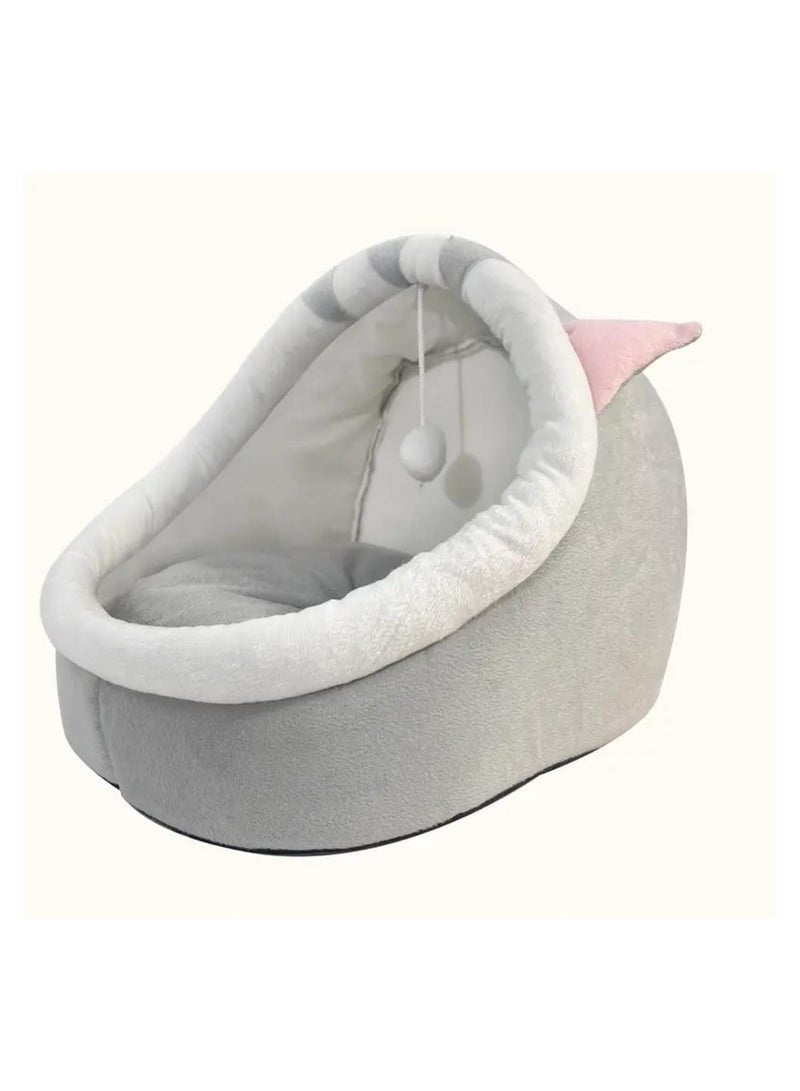 بيوت دافئة وجيدة التهوية للقطط والكلاب الصغيرة ولوازم الحيوانات الأليفة لجميع المواسم، منزل الحيوانات الأليفة العالمي - Image 4