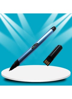 Generic Touch Screen U Disk Pen Multifunctional Three-in-One Pen USB Disk Exhibition Creative Gift Metal Signature Pen U Disk-Color:Blue-Capacity:128GB  - Image 1