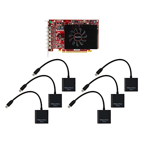 VisionTek Radeon 7750 2GB GDDR5 6M (6x miniDP, 6x miniDP to HDMI Adapters) Graphics Card - 900880 - Image 5