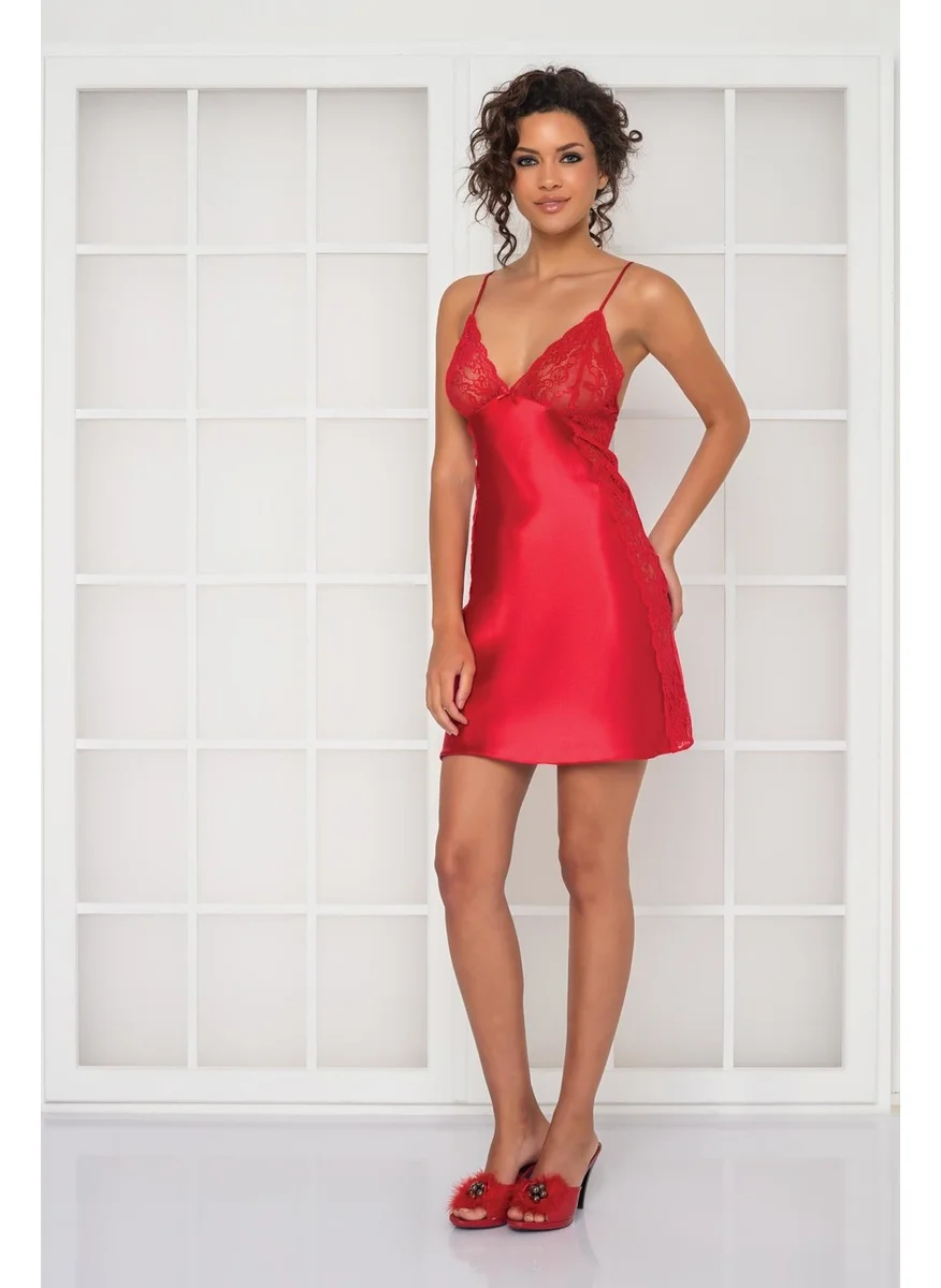 بيير كاردان Satin Lace Nightgown - 624