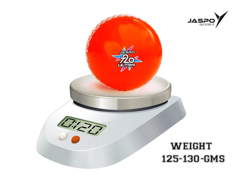 jaspo T-20 Ultra Practice Cricket Ball/Wind Balls (125-130 GMS) for - Indoor & Outdoor Street & Beach Cricket (Orange) - Image 5