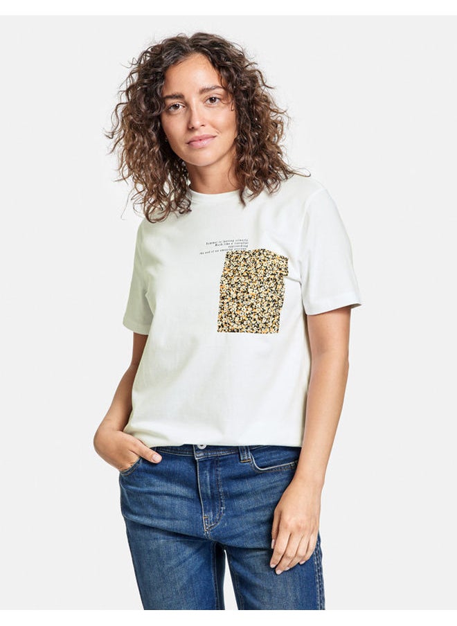 GERRY WEBER T-shirt with lettering made of GOTS-certified organic cotton  - Image 1