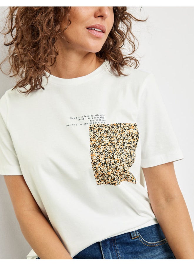 GERRY WEBER T-shirt with lettering made of GOTS-certified organic cotton  - Image 4