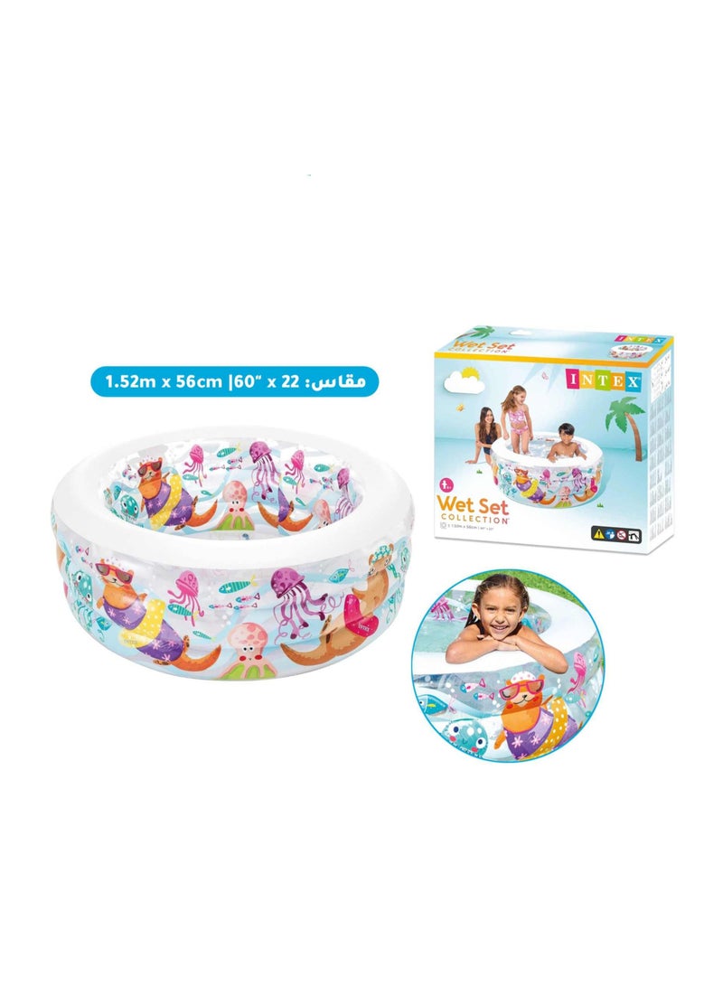 INTEX Little Otter Inflatable Kiddie Pool 152x56cm - Image 1