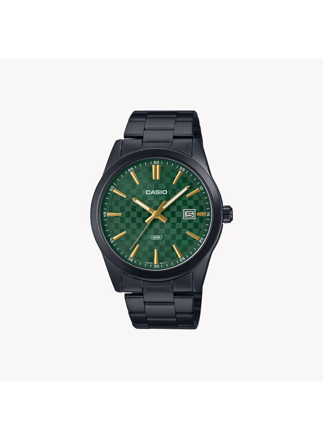 كاسيو ساعة يد من الستانلس ستيل عقارب/مقابض MTP-VD03B-3AUDF - Image 1