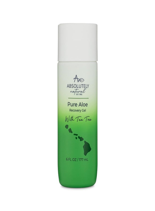 Absolutely Natural - 100% Pure Aloe Vera Cooling Gel - Lotion for Sunburn Relief & Rashes - Premium Sun Care with Vitamin E, Eucalyptus - 6 oz - Image 1