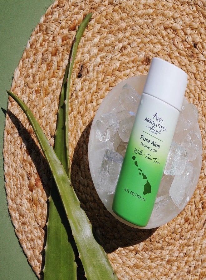 Absolutely Natural - 100% Pure Aloe Vera Cooling Gel - Lotion for Sunburn Relief & Rashes - Premium Sun Care with Vitamin E, Eucalyptus - 6 oz - Image 3