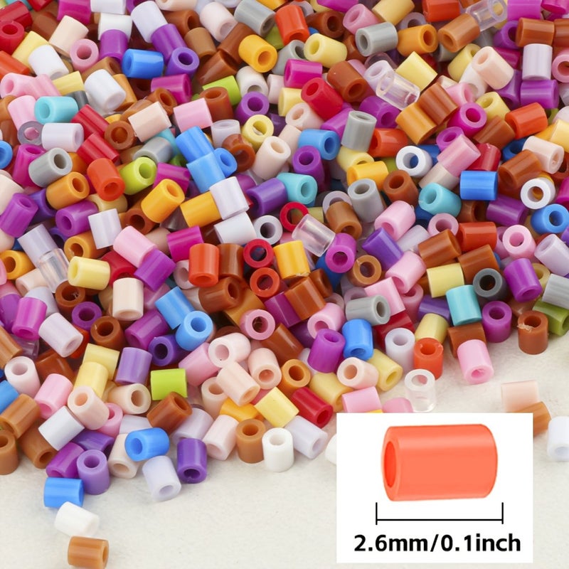 5000pcs 2.6mm Multicolored Melting Beads Digital Series 4 Craft Kit Gift - Image 4