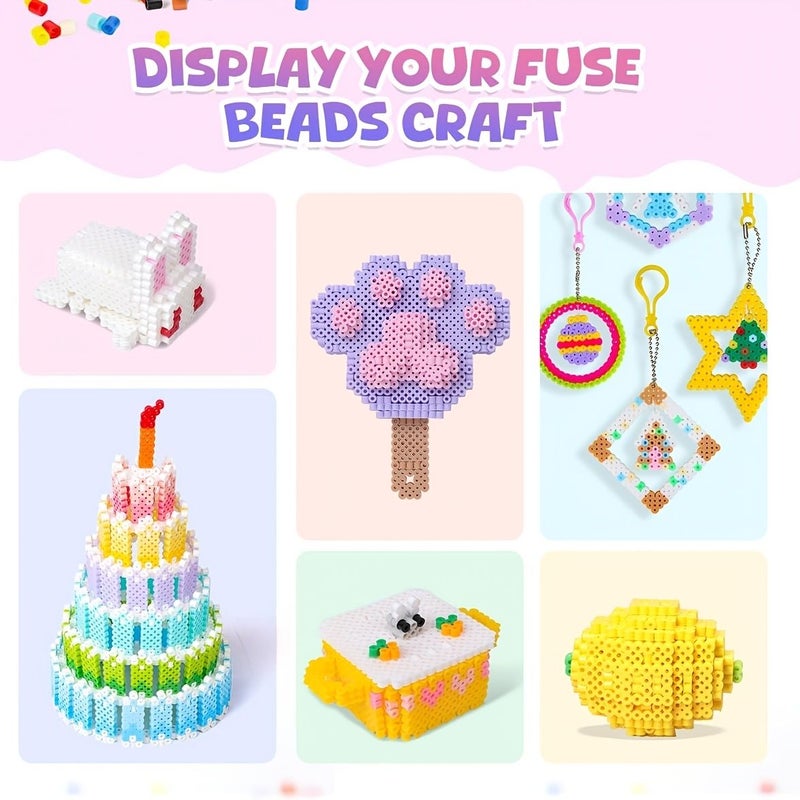 5000pcs 2.6mm Multicolored Melting Beads Digital Series 4 Craft Kit Gift - Image 5