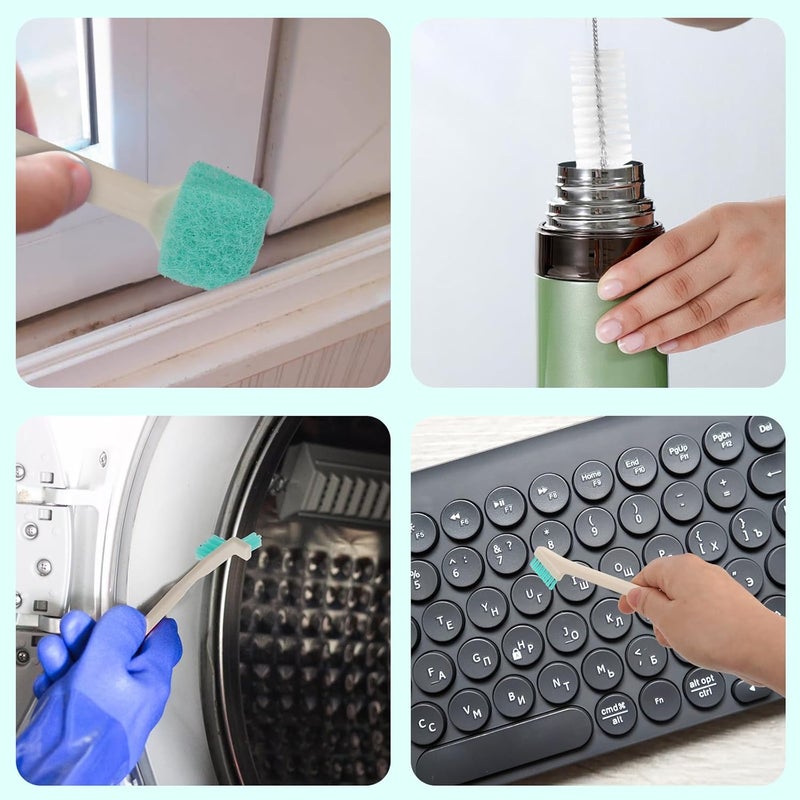 XPMBF 11 Pcs Humidifier Cleaner Brush Set, Crevice Cleaning Brush Small Detail Cleaning Brushes for Humidifiers, Keyboards, Tiles, Bottles & Tight Spaces | Portable Home/Travel Clean Tools - Image 5
