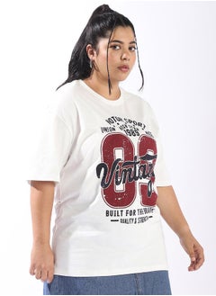 HIGH STAR Women Oversized Printed T-shirt  - Image 3