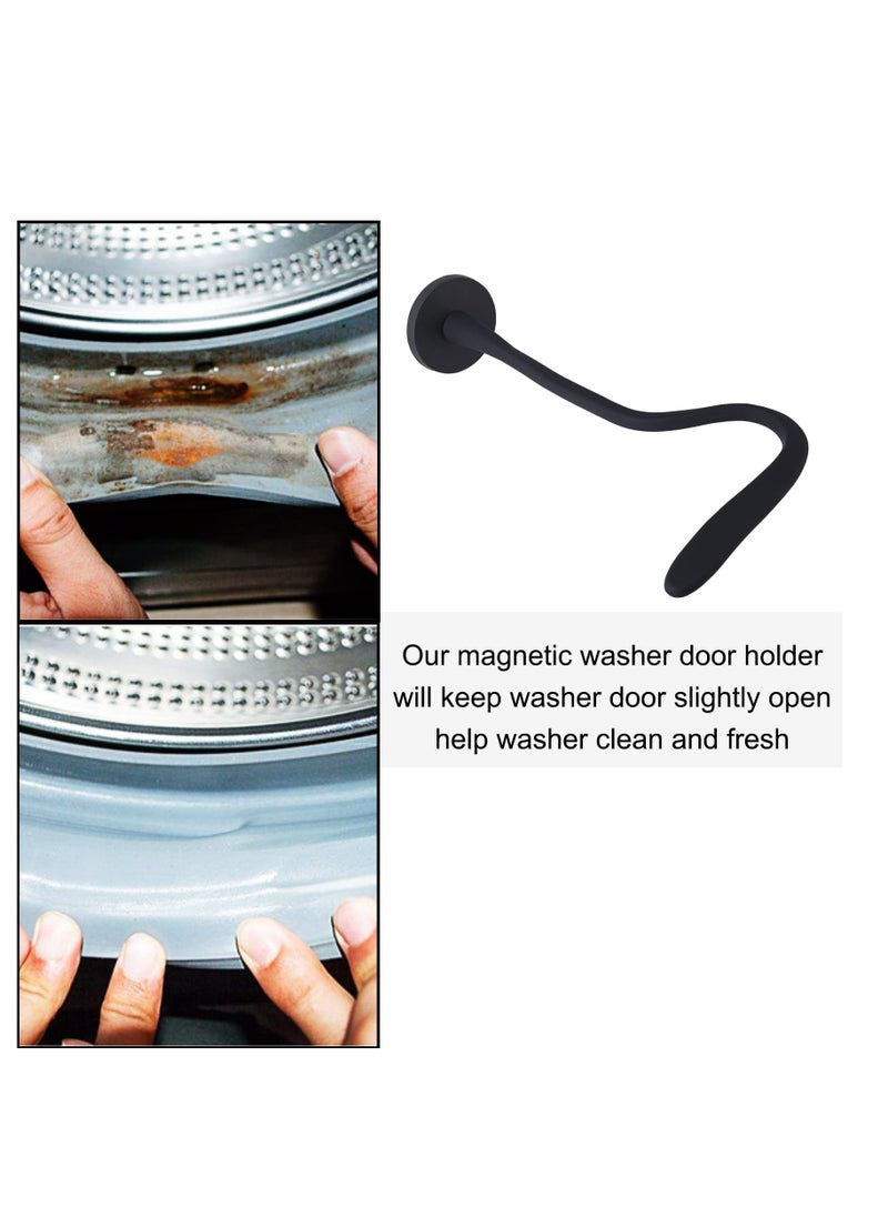 KASTWAVE - Front Load Washer Door Prop, Magnetic Suction Cup Washing Machine Door Holder, Flexible Dryer Door Stand for Keeping Washer Dryer Door Open to Keep Dry and Prevent Odors - Image 1