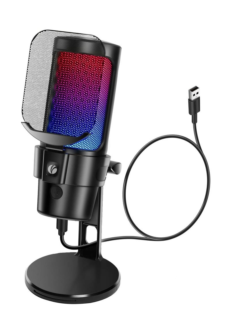 في كوم ميكروفون الألعاب - ميكروفون ديناميكي مكثف للبودكاست - Image 1