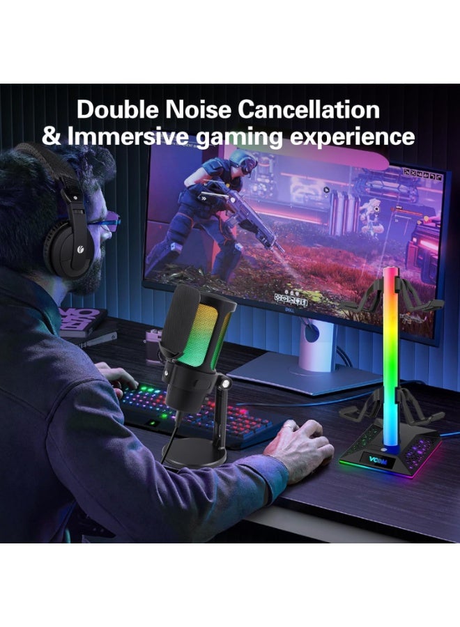 في كوم ميكروفون الألعاب - ميكروفون ديناميكي مكثف للبودكاست - Image 5