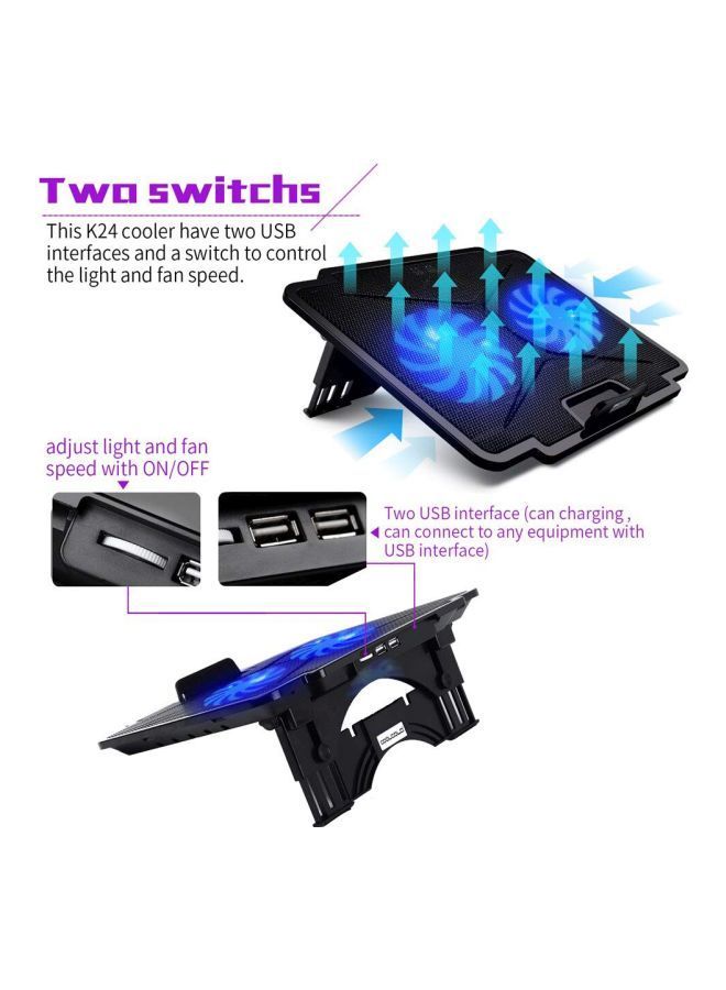 COOLCOLD Laptop Cooler Black  - Image 4