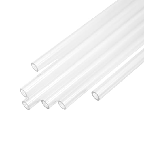 Oedema Clear Rigid Tubing Plastic Test Tubes Round Tube 0.24" OD, 0.15" ID, 6PCS - Image 3