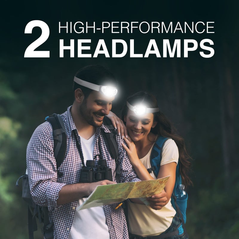 Energizer Energizer LED Headlamp PRO (2-Pack), IPX4 Water Resistant Headlamps, High-Performance Head Light for Outdoors, Camping, Running, Storm, Survival LED Light for Emergencies (Batteries Included)  - Image 2