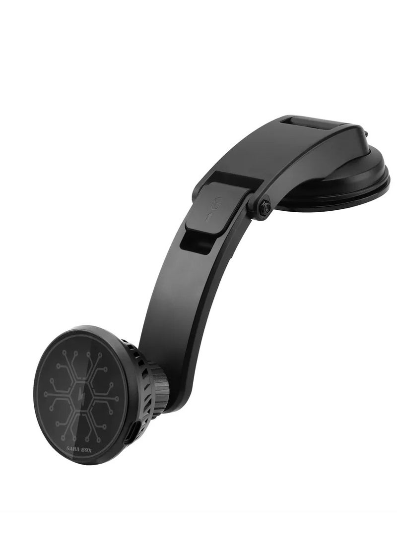 Sarafox Sarafox B9x Car Phone Holder with Cooling Fan for Mobile Phone with 15W Fast Wireless Charger  - Image 2
