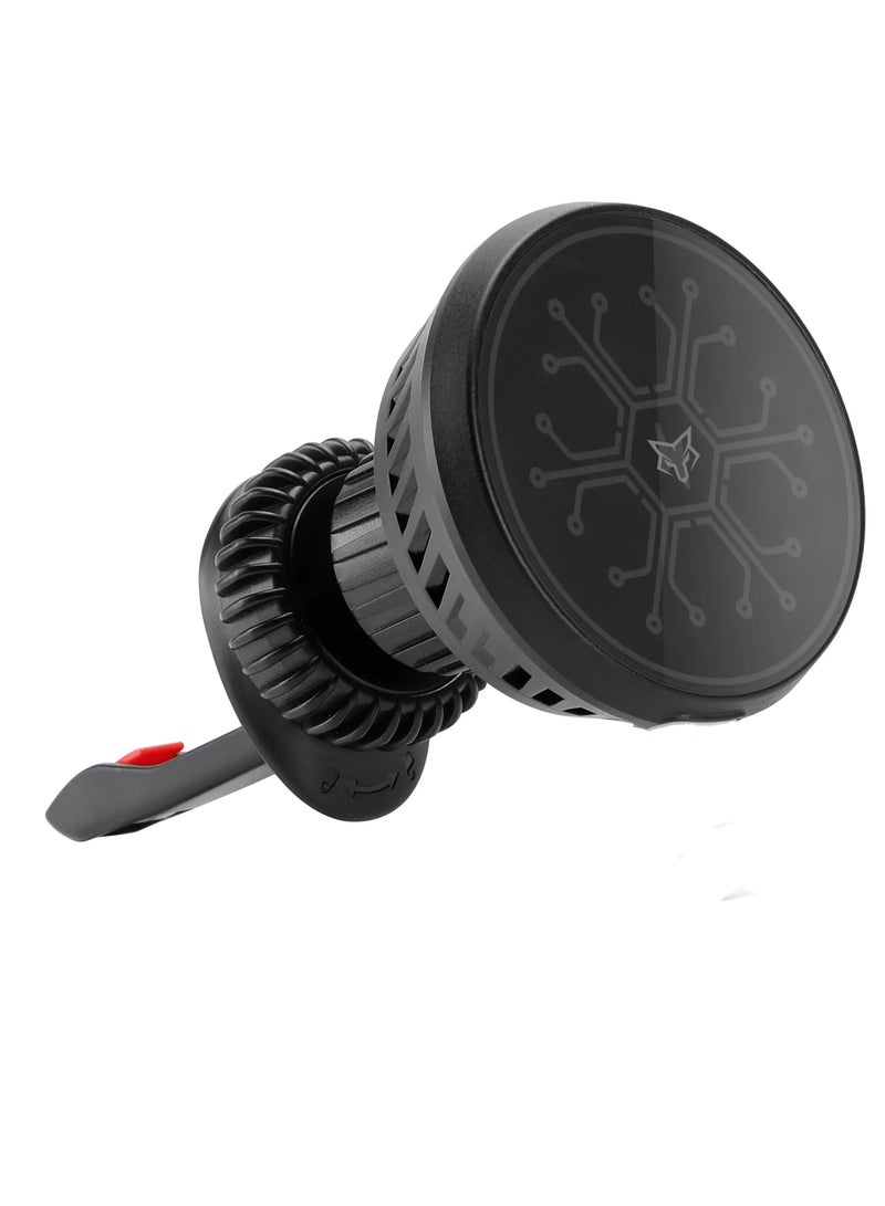 Sarafox Sarafox B9x Car Phone Holder with Cooling Fan for Mobile Phone with 15W Fast Wireless Charger  - Image 3