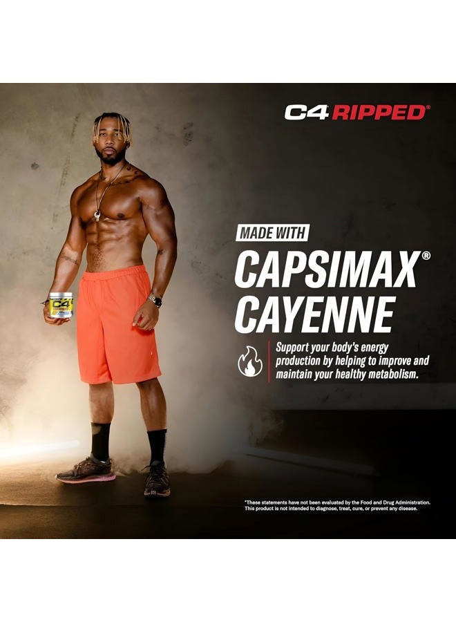 C4 Cellucor C4 Ripped Pre Workout Powder Icy Blue Razz | Creatine Free + Sugar Free Preworkout Energy Supplement for Men & Women | 150mg Caffeine + Beta Alanine| 30 Servings (Packaging May Vary) - Image 4