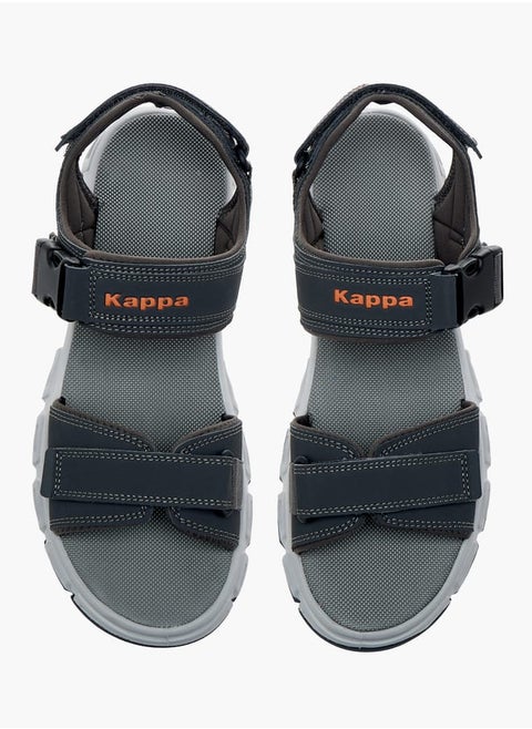 Men's Strappy Sandals With Hook And Loop Closure