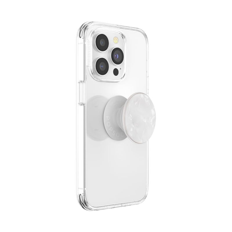 PopSockets Adhesive Phone Grip, Holder, Phone Stand, White - Pearl White - Image 2