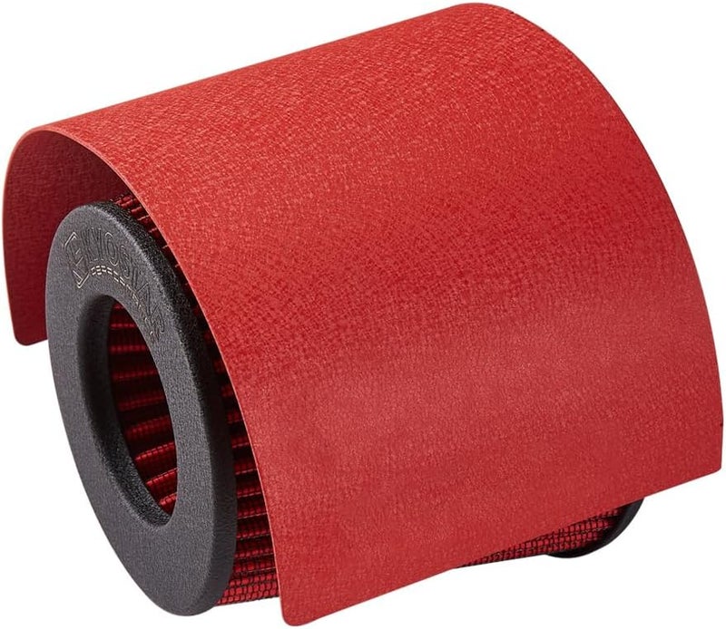 Kyostar غطاء فلتر هواء واقٍ من الحرارة من Universal Steel Cone لفلتر مخروطي مقاس 2.5-3.5 بوصة، أحمر 2040# سطح مطفي (غير لامع) مضاد للانزلاق - Image 1