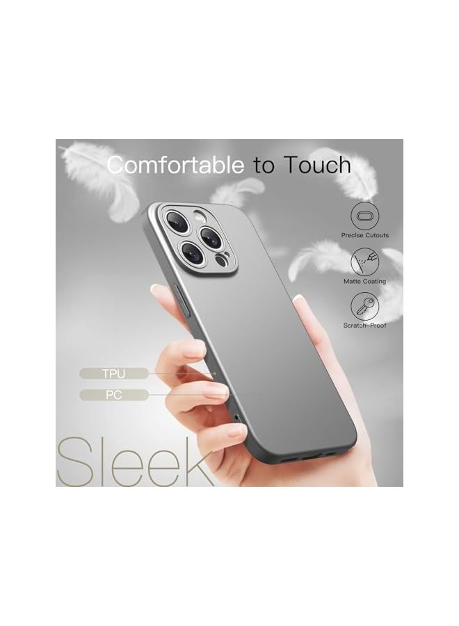 Jetech Slim Case for iPhone 15 Pro 6.1-Inch with Camera Lens Full Cover Protection, Ultra-Thin Lightweight Matte Finish Minimalist Protective Phone Cover (Natural Titanium) - Image 5