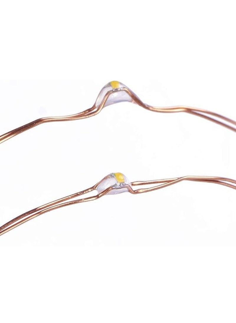 Yuwell Fairy Light Battery Operated Waterproof Starry Firefly Copper Wire String Light 20M 200 Led 8 Modes For Christmas Wedding Party Home And Garden Decorations Warm White  - Image 3