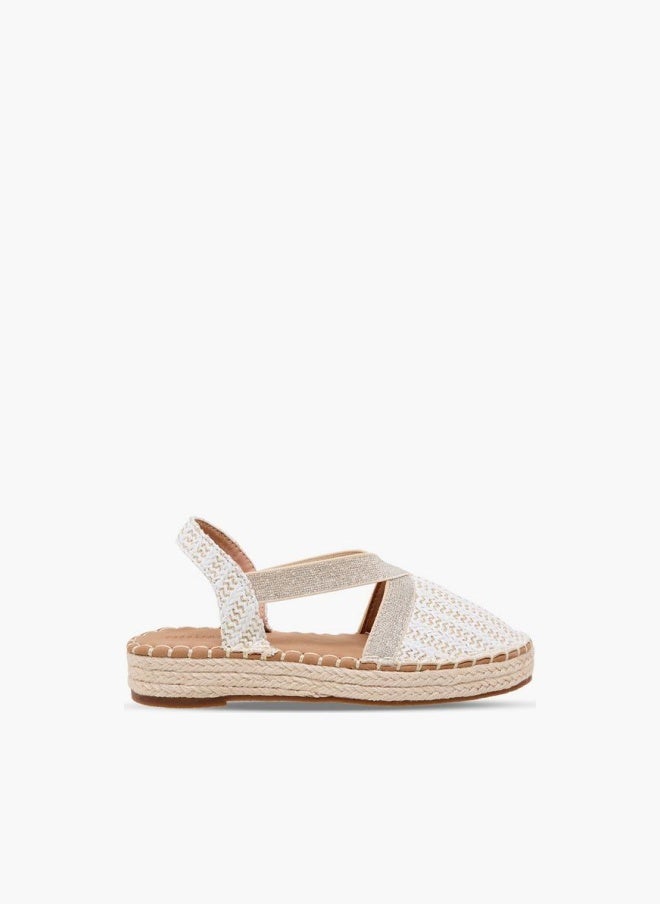 Peppermint Girls Chevron Espadrille Sandals - Image 1