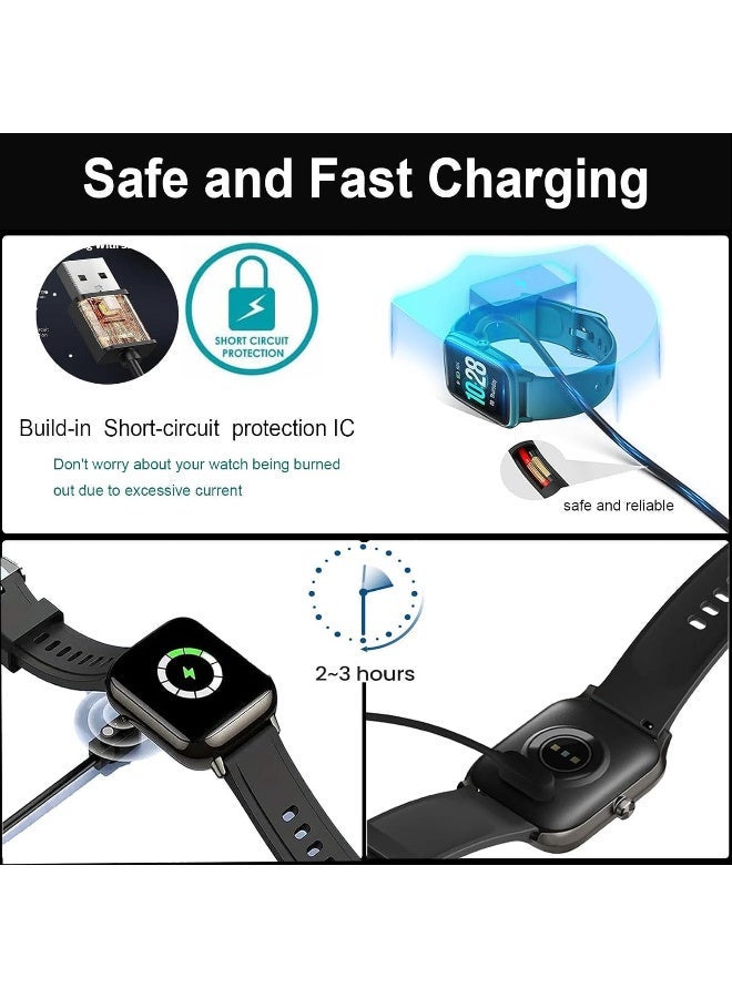 Arceyoo Compatible with CMF by Nothing Smart Watch Charger, 1-Pack Charging Cable Magnetic USB Charging Cord for CMF Watch Pro 1/Pro 2/Watch 3 Pro Smartwatch(black) - Image 4