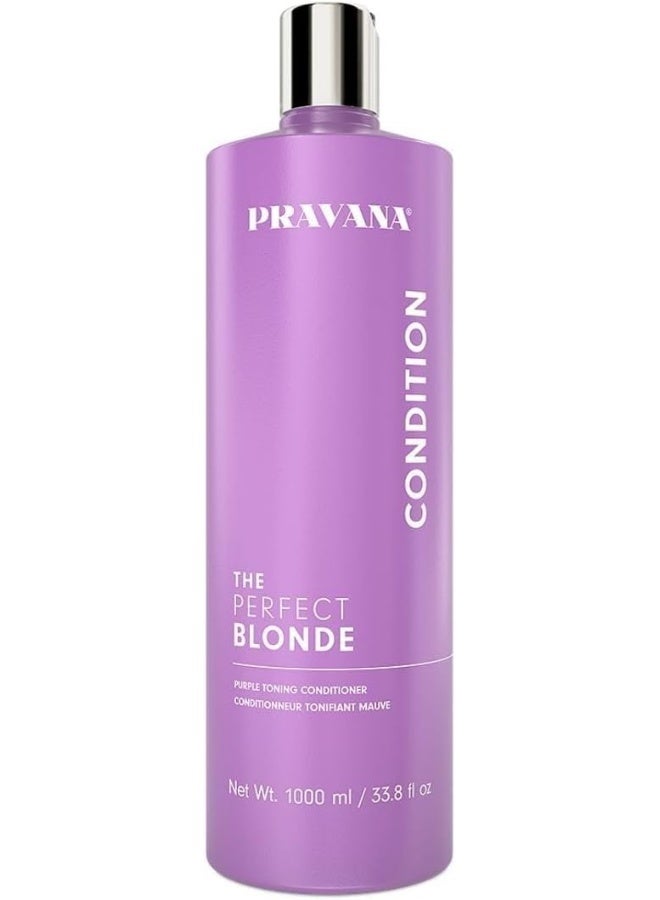 Pravana The Perfect Blonde Purple Toning Conditioner For Unisex 33.8 oz - Image 1