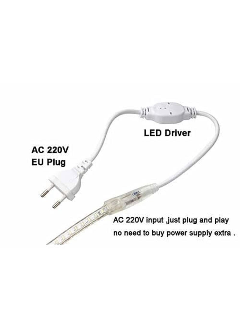 SEER SEER LED Rope Light adapters 220V 2 Pin 6mm SMD 3014 Plugs for Flexible Strip Tape Rope Lights Connector Adapter Plug Pack of 1  - Image 3