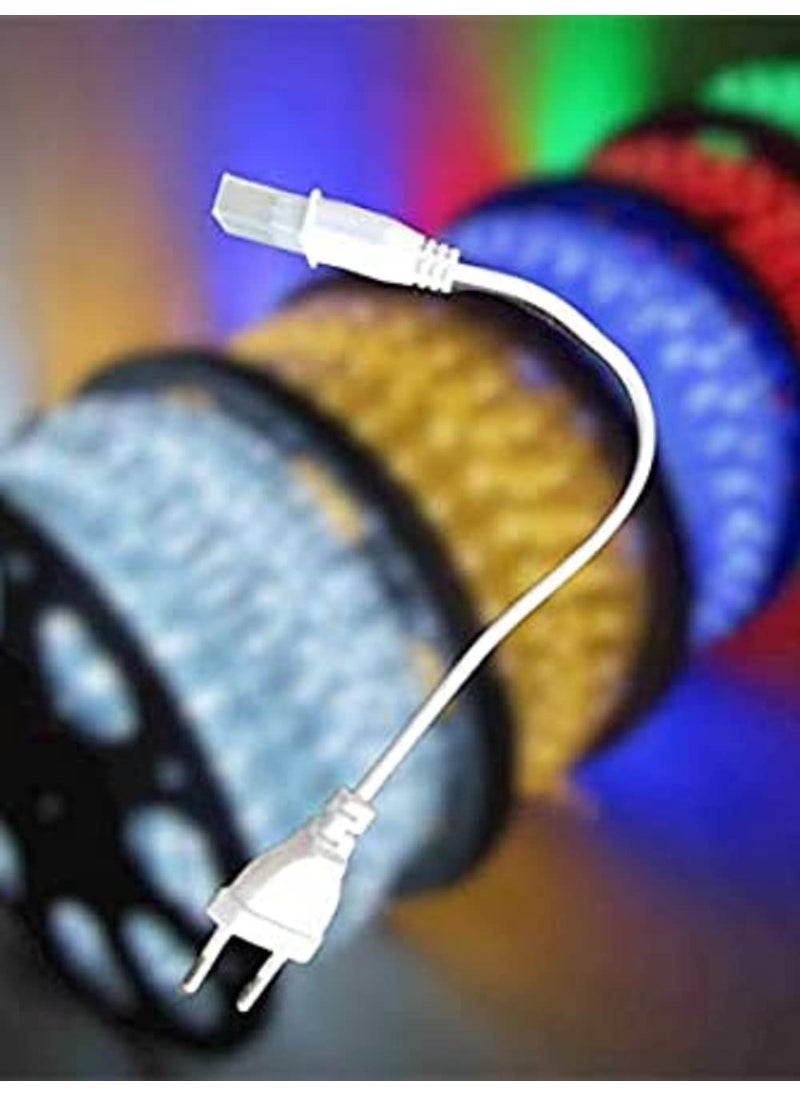 SEER SEER LED Rope Light adapters 220V 2 Pin 6mm SMD 3014 Plugs for Flexible Strip Tape Rope Lights Connector Adapter Plug Pack of 1  - Image 5