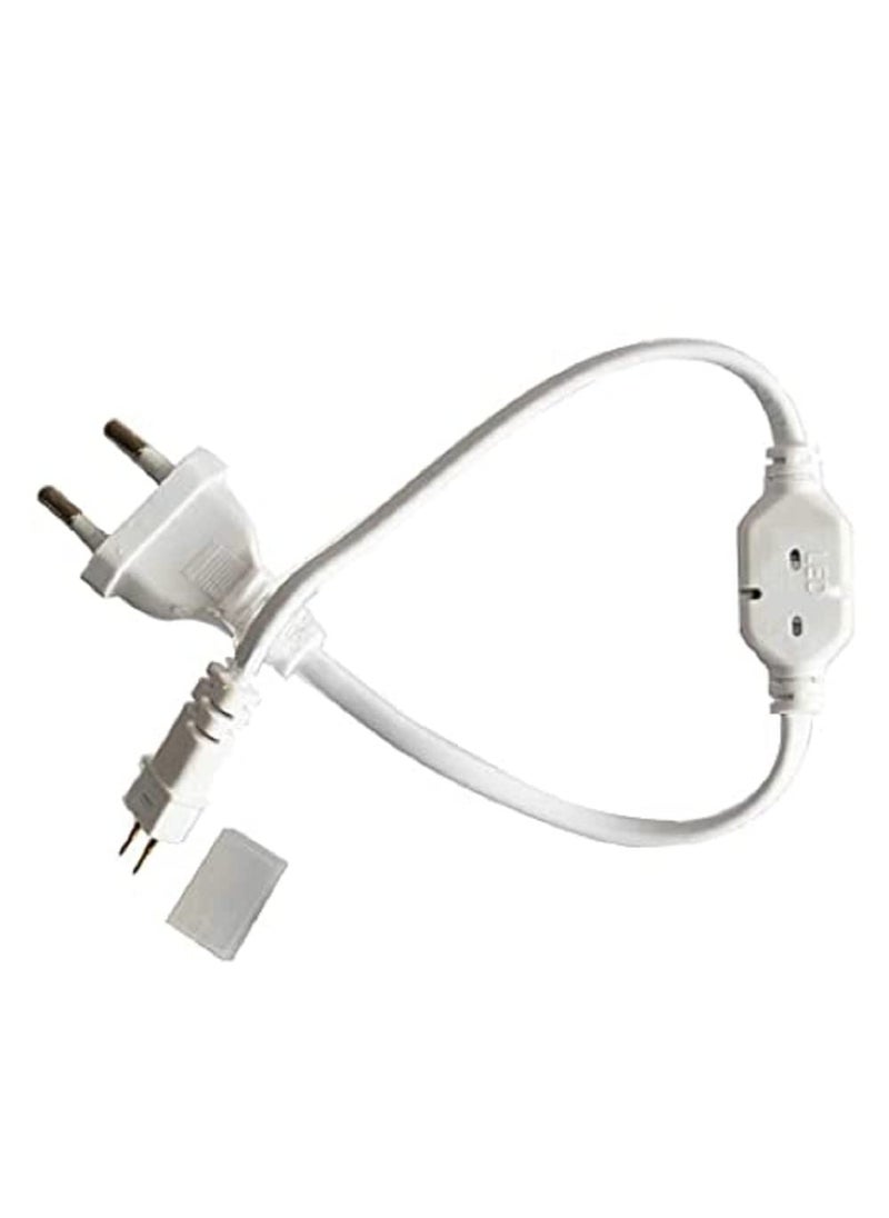 SEER SEER LED Rope Light adapters 220V 2 Pin 6mm SMD 3014 Plugs for Flexible Strip Tape Rope Lights Connector Adapter Plug Pack of 1  - Image 2