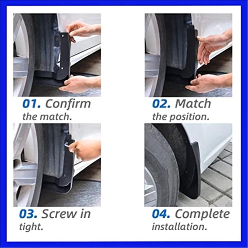 QASULER Car Mudguards for Kia RIO 3 K2 UB (2012-2016) - Image 4