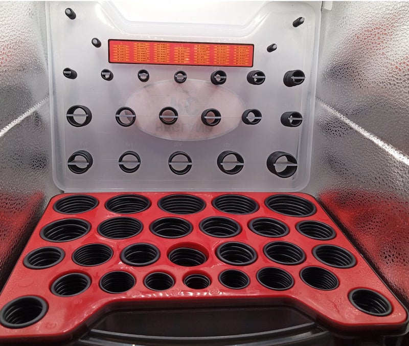 HBG 782-Piece O-Ring Washer Seal Assortment Kit– Durable Rubber Seals, Oil & Water Resistant with Organizer Case - Image 2