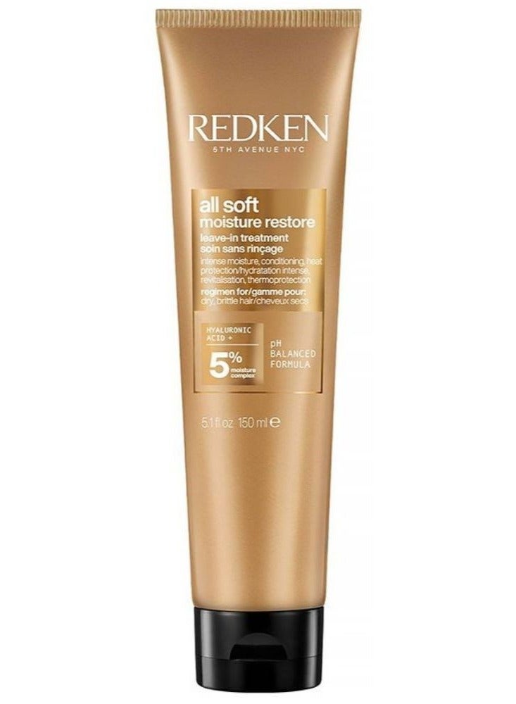 Redken All Soft Moisture Restore Leave-In Treatment 150ml - Image 1