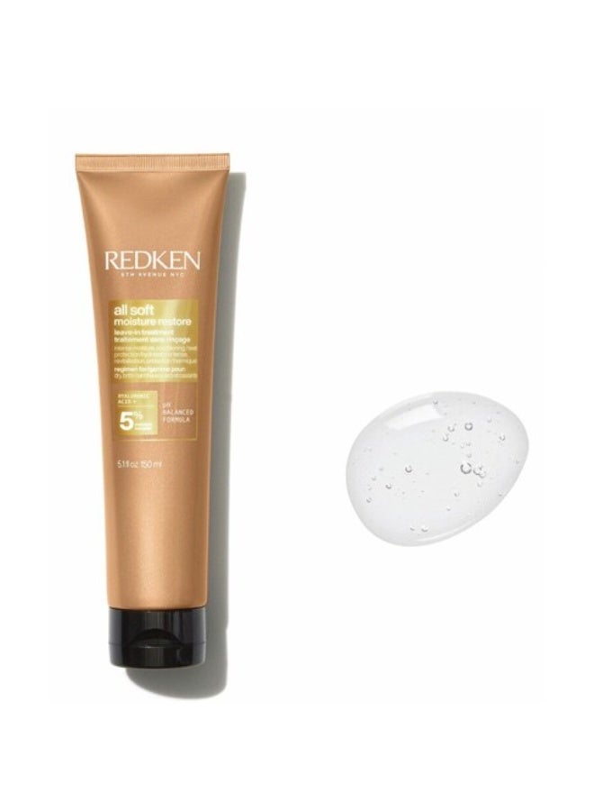 Redken All Soft Moisture Restore Leave-In Treatment 150ml - Image 3