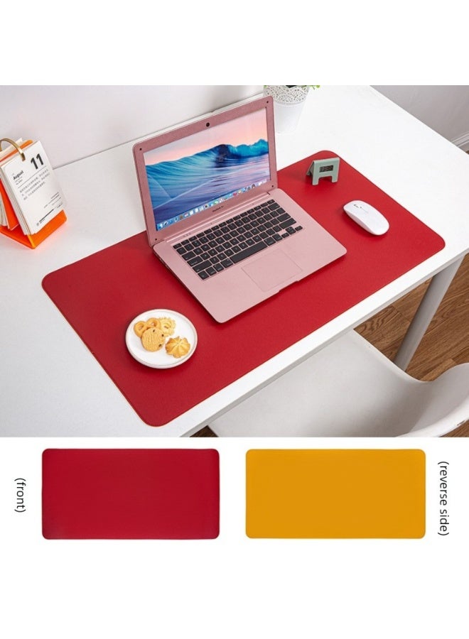 [Best Selling Mouse Mat] 90x45 cm Large - Stain & Oil Resistant - Dual Sided Leather - with Strap - For Restaurants, Desks, Home Office  - Image 5