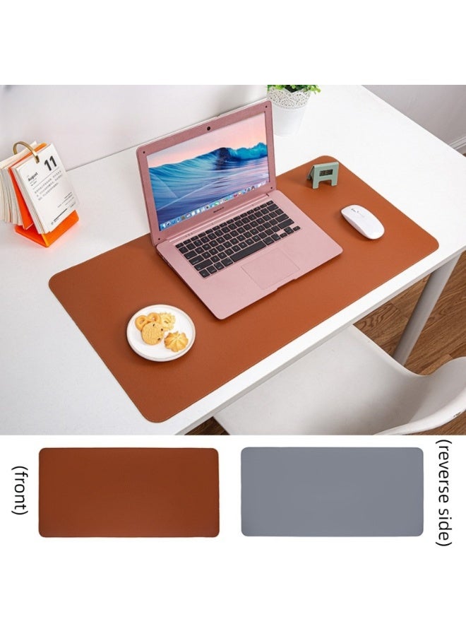 [Best Selling Mouse Mat] 90x45 cm Large - Stain & Oil Resistant - Dual Sided Leather - with Strap - For Restaurants, Desks, Home Office  - Image 1