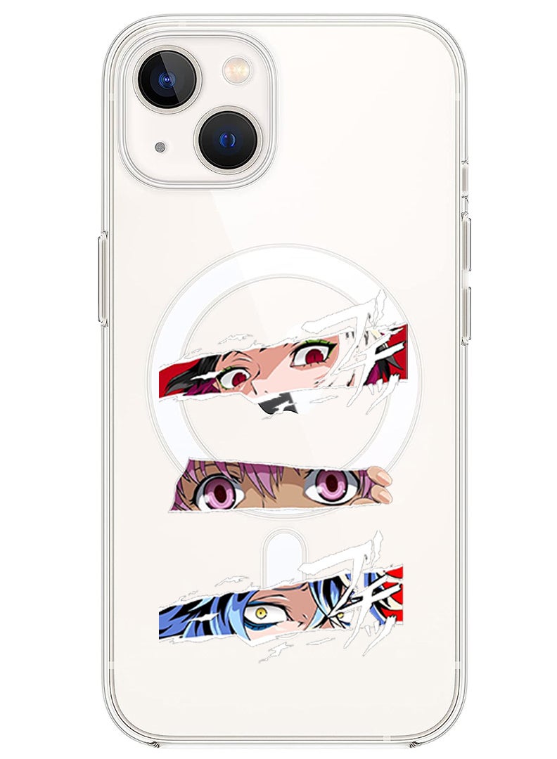 Magnetic Case for iPhone 14 Plus 6.7-inch Compatible with MagSafe Wireless Charging, Shockproof Phone Bumper Cover anime copy