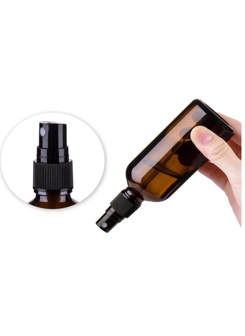 FUFU 100ml 50ml 30ml brown Glass Spray Bottles for Essential Oils Empty Fine Mist Glass Spray Bottle Containers for Cosmetic Watering Flowers Cleaning…  - Image 2