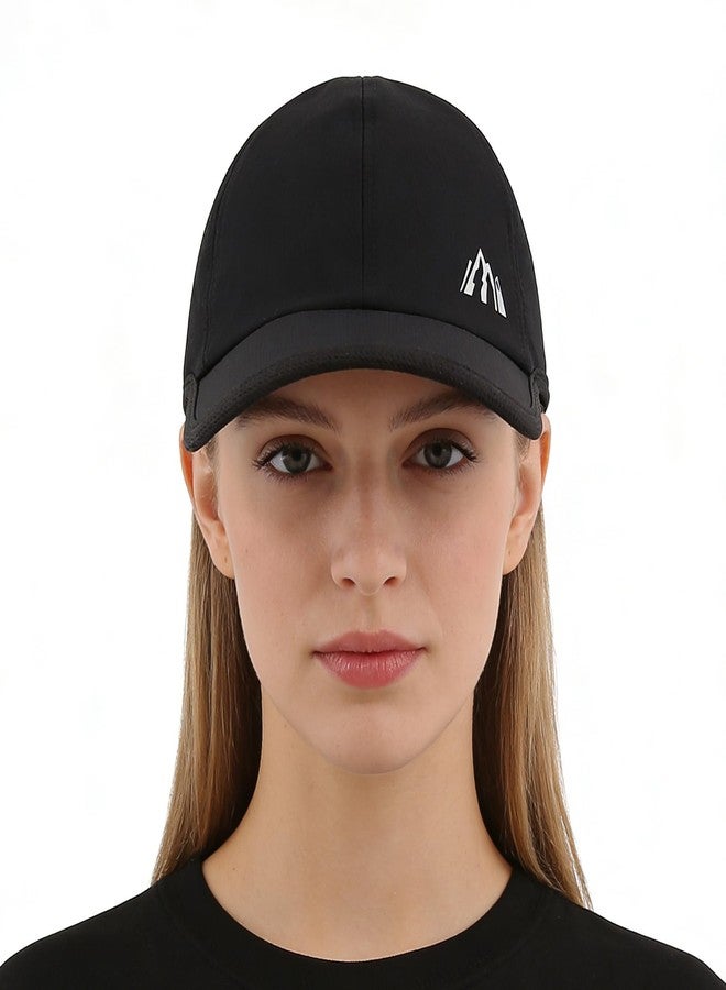AHAHA UV 50 Baseball Cap for Men and Women Quick Dry,Lightweight,Sport Baseball Hat for Golf Running Black - Image 2