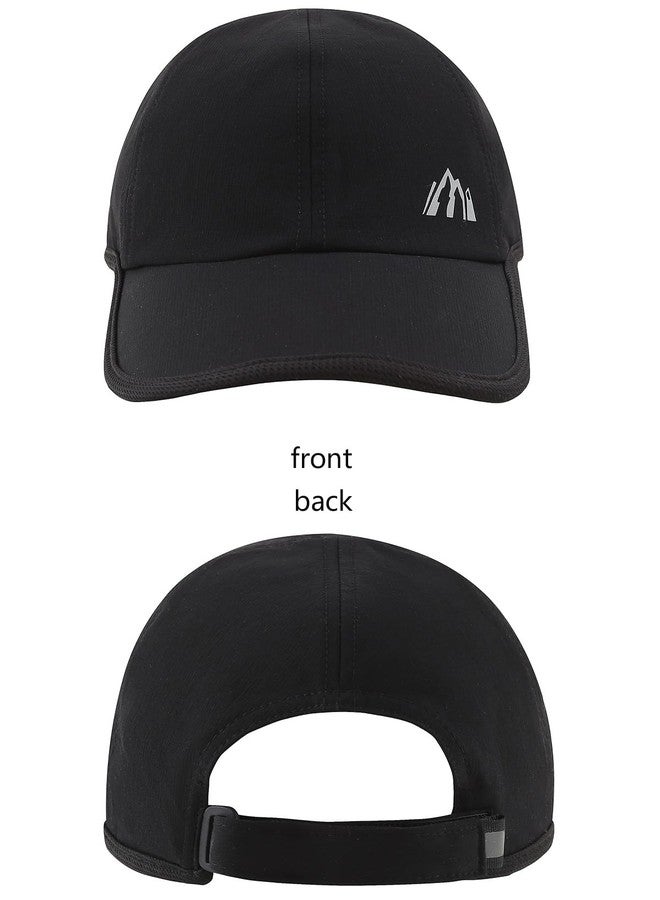 AHAHA UV 50 Baseball Cap for Men and Women Quick Dry,Lightweight,Sport Baseball Hat for Golf Running Black - Image 4