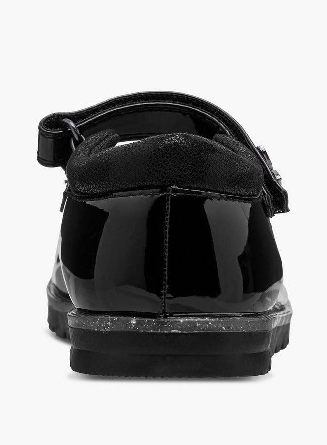 جونيورز حذاء ماري جين بناتي بتطريز فراشة وإغلاق بشريط لاصق - Image 5