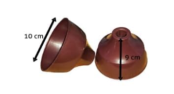 Ceiling Fan Canopy Cover Brown 2Piece Set - Image 2