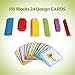 kizh Wooden Pattern Blocks Set 155 Pcs Geometric Shape Puzzle Kindergarten Tangram Brain Teasers Early Educational Montessori for Kids Ages 38 with 24 Pcs Design Cards - Image 3
