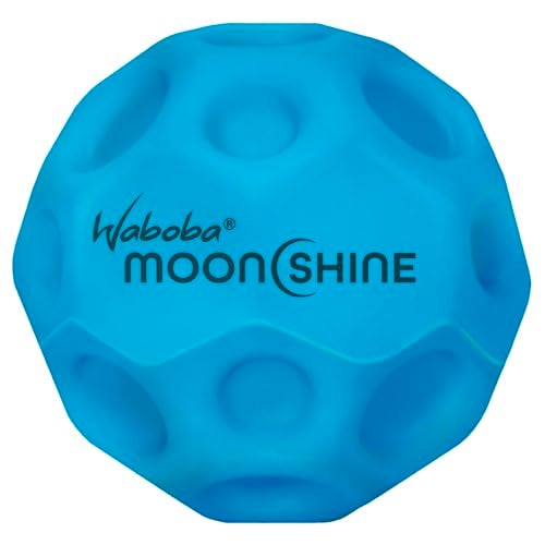 Waboba Moonshine Ball Light Up Moon Ball, Hyper Bouncy Balls that Light Up on Bounce, Fun Toys for Kids, Teenagers, Adults, Boys and Girls, Blue - Image 1